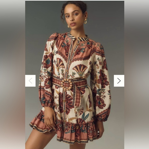 NWT FARM RIO RIAD MINI DRESS -Size M - Picture 9 of 16